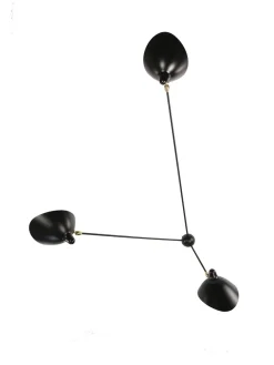 Editions Serge Mouille Væglamper|Spots<Spider Big Wall Lamp w/3 Fixed Arms af Serge Mouille
