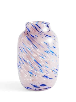 HAY Vaser<Splash Vase, Round light pink and blue fra