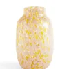 HAY Vaser<Splash Vase, Round light pink and yellow fra