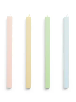 HAY Stearinlys<Square Candle 4 Stk., pastel fra