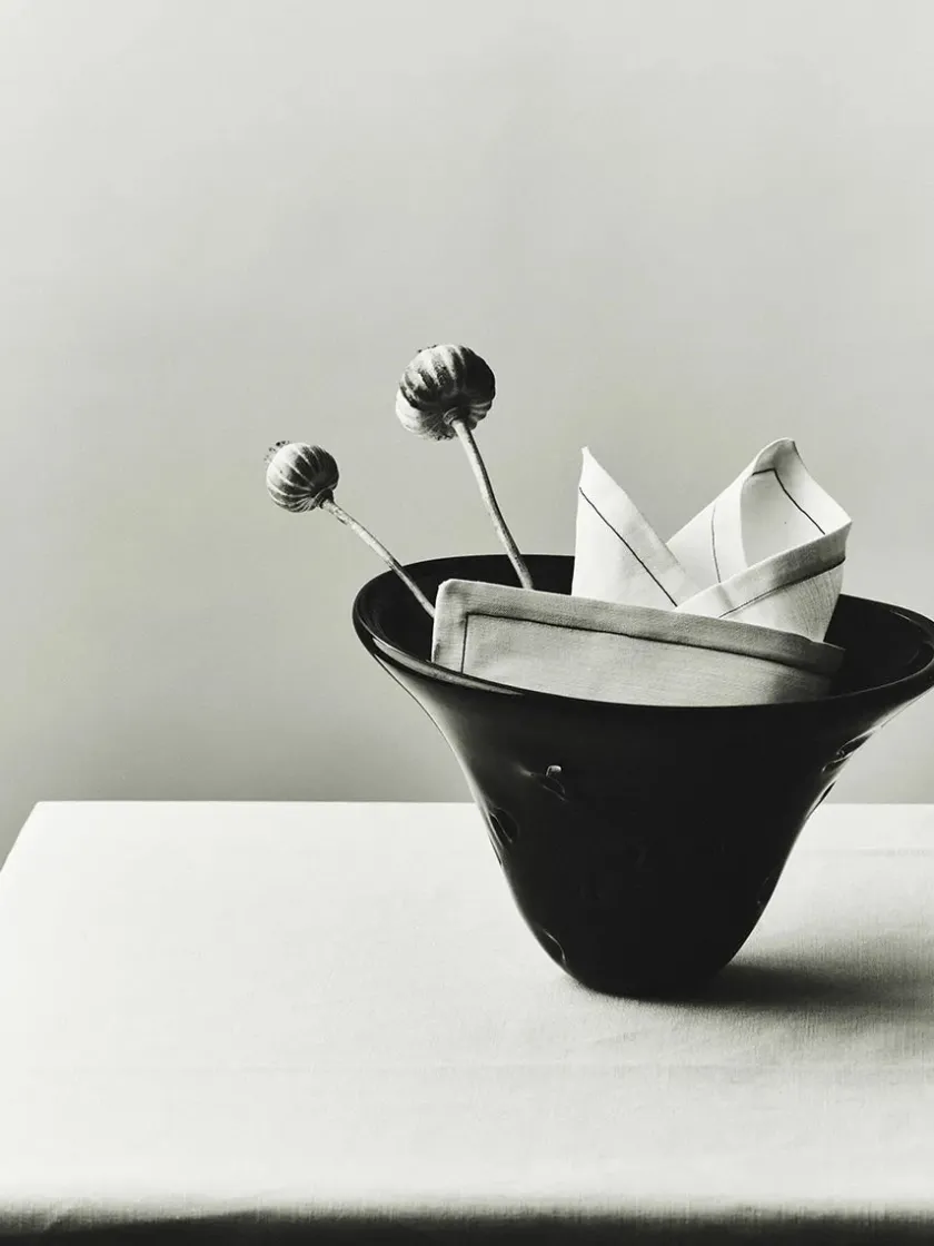 Louise Roe Vaser<S.R. Vintage Bowl Deco Black fra