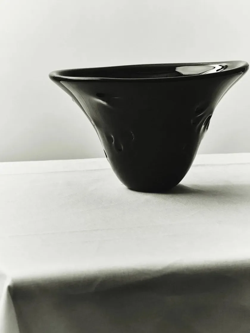 Louise Roe Vaser<S.R. Vintage Bowl Deco Black fra