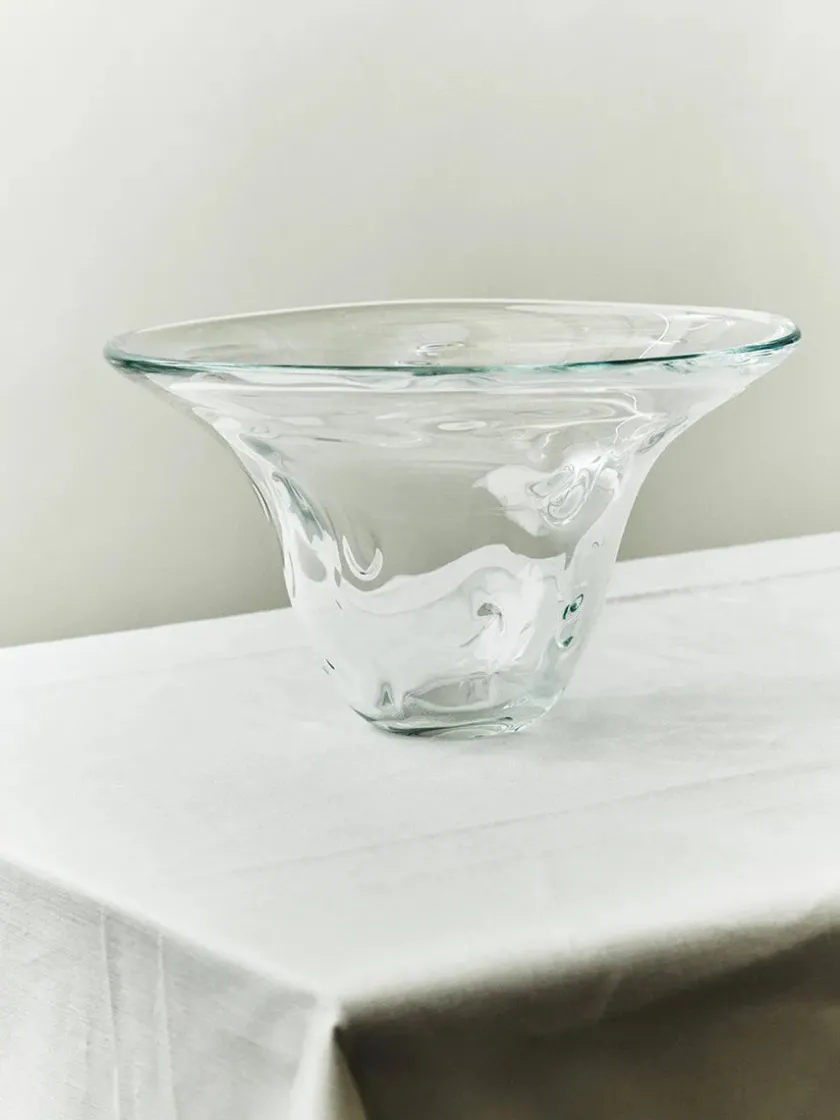 Louise Roe Vaser<S.R. Vintage Bowl Deco Clear fra