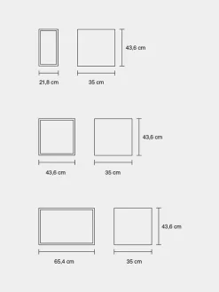 Muuto Reolsystemer|Reoler<Stacked Reol m. Låge fra