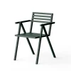 Nine Havestole<Stacking Arm Chair, grøn fra 19 Outdoors