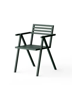 Nine Havestole<Stacking Arm Chair, grøn fra 19 Outdoors