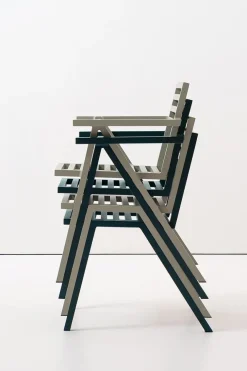 Nine Havestole<Stacking Arm Chair, grøn fra 19 Outdoors