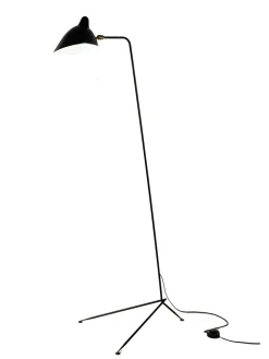 Editions Serge Mouille Gulvlamper|Spots<Standing Lamp w/1 Head/Arm af Serge Mouille