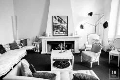 Editions Serge Mouille Gulvlamper|Spots<Standing Lamp w/3 Heads/Arms af Serge Mouille