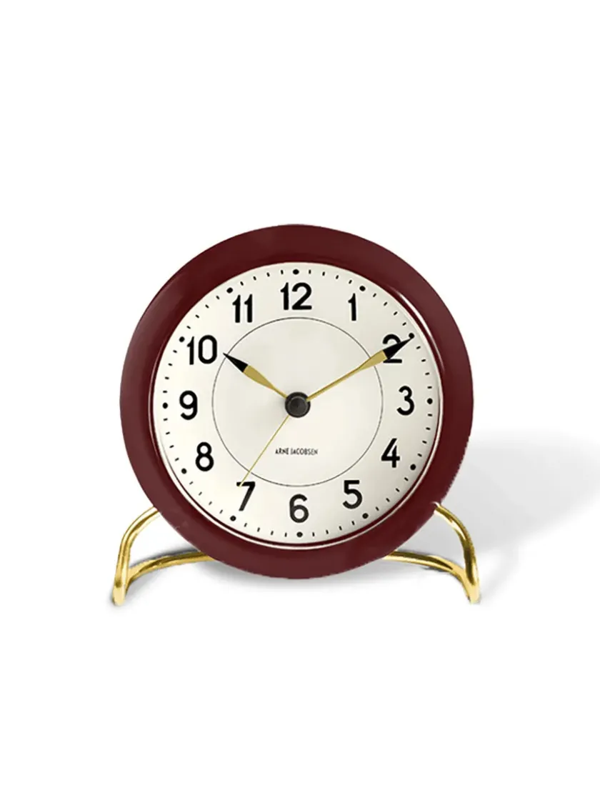 Arne Jacobsen Clocks Gaver Til Ham<Station Bordur, grå af Arne Jacobsen