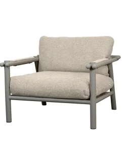 Cane-line Udendørs Loungemøbler|Havestole<Sticks Loungestol, taupe aluminium fra