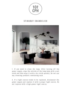 101 Copenhagen Lysekroner|Spots<Stingray Chandelier, bronze fra