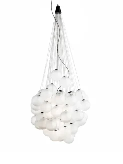 Luceplan Spots|Pendler<Stochastic Pendel Opal Hvid fra