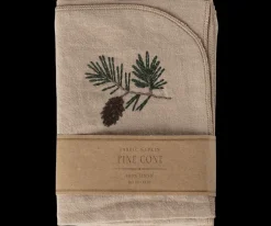 Maileg Juletræspynt<Stofserviet - Grankogle 100% hør fra