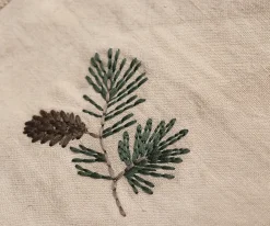 Maileg Juletræspynt<Stofserviet - Grankogle 100% hør fra