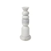 Tom Dixon Lysestager<Stone Stacking Candleholder White fra