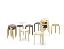 Artek Skamler<Stool 60, walnut stained fra