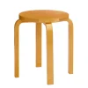Artek Skamler<Stool E60, honey stained birk fra