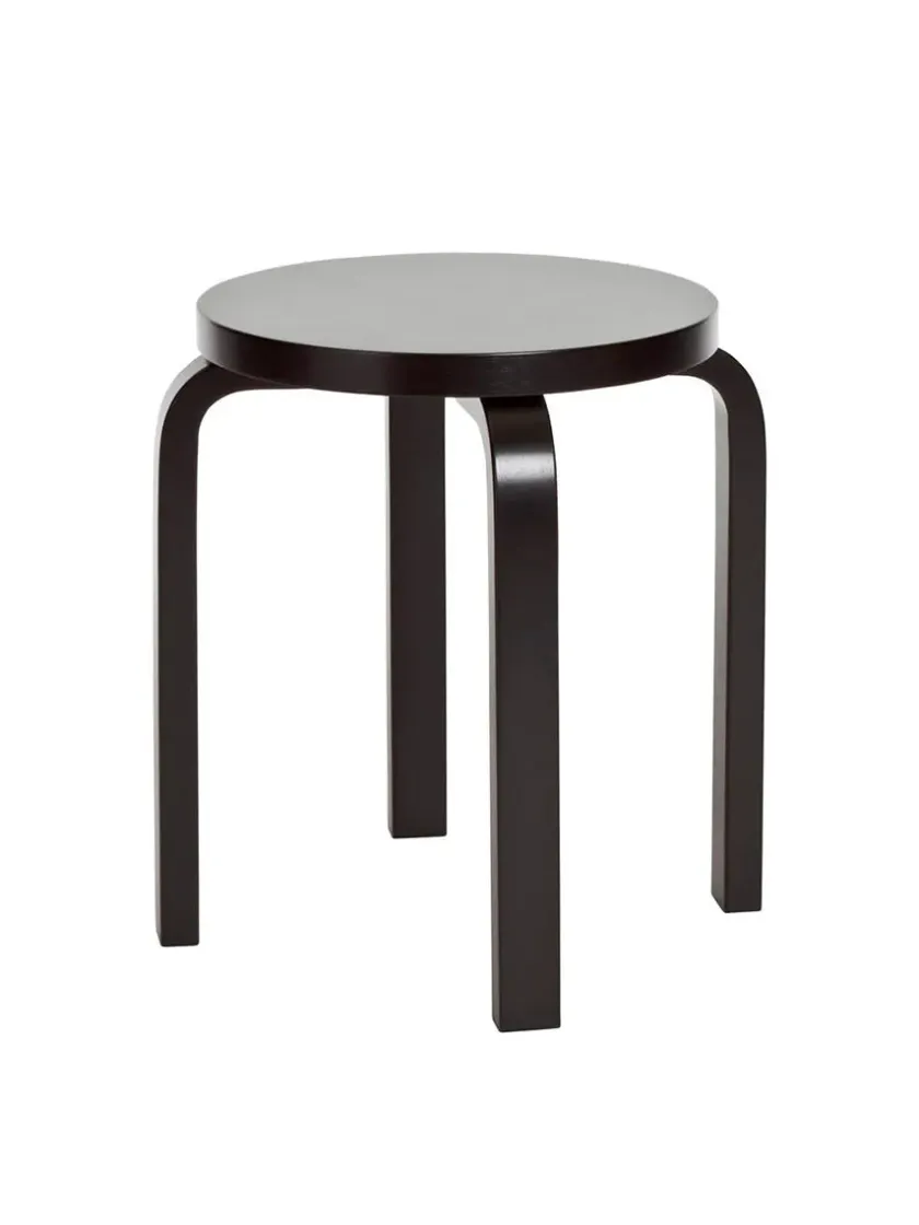 Artek Skamler<Stool E60, sortlakeret fra