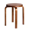 Artek Skamler<Stool E60, walnut stained fra