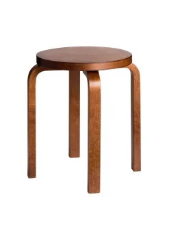 Artek Skamler<Stool E60, walnut stained fra