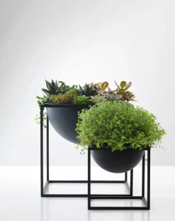 Audo Copenhagen Service<Stor Kubus Skål, sort fra