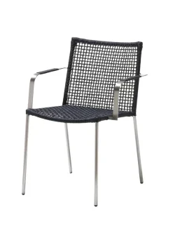 Cane-line Havestole<Straw Stol med Armlæn, rope fra