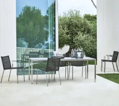 Cane-line Havestole<Straw Stol med Armlæn, rope fra