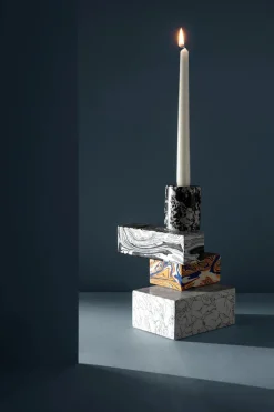 Tom Dixon Lysestager<Swirl Candelabra Multi fra