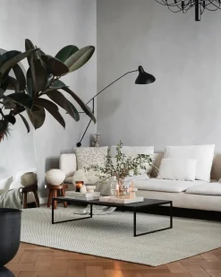 Woud Gulvtæpper<Tact Rug, off white fra