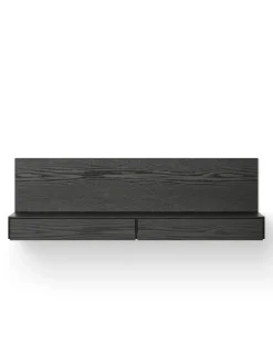 New Works Hylder|Tv-Borde<Tana Wall Mounted Media Module, black stained oak fra
