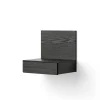 New Works Natborde|Natborde<Tana Wall Mounted Nightstand, black stained oak fra