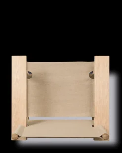 Fredericia Furniture Loungestole|Lænestole<The Canvas Chair, sæbebehandlet eg natur canvas af Børge Mogensen