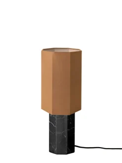 Louise Roe Spots<The Eight Over Eight Lamp Small, beige travertine fra