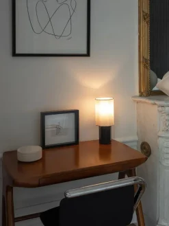 Louise Roe Spots<The Eight Over Eight Lamp Small, grey marble fra