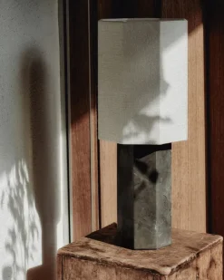 Louise Roe Spots<The Eight Over Eight Lamp Small, grey marble fra