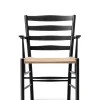 Fredericia Furniture Spisebordsstole<The Klint Armchair, sortlakeret eg fra