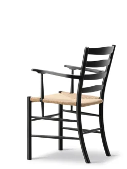 Fredericia Furniture Spisebordsstole<The Klint Armchair, sortlakeret eg fra