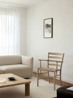 Fredericia Furniture Spisebordsstole<The Klint Armchair, sortlakeret eg fra