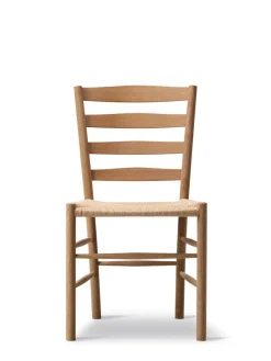 Fredericia Furniture Spisebordsstole<The Klint Chair, sortlakeret eg fra