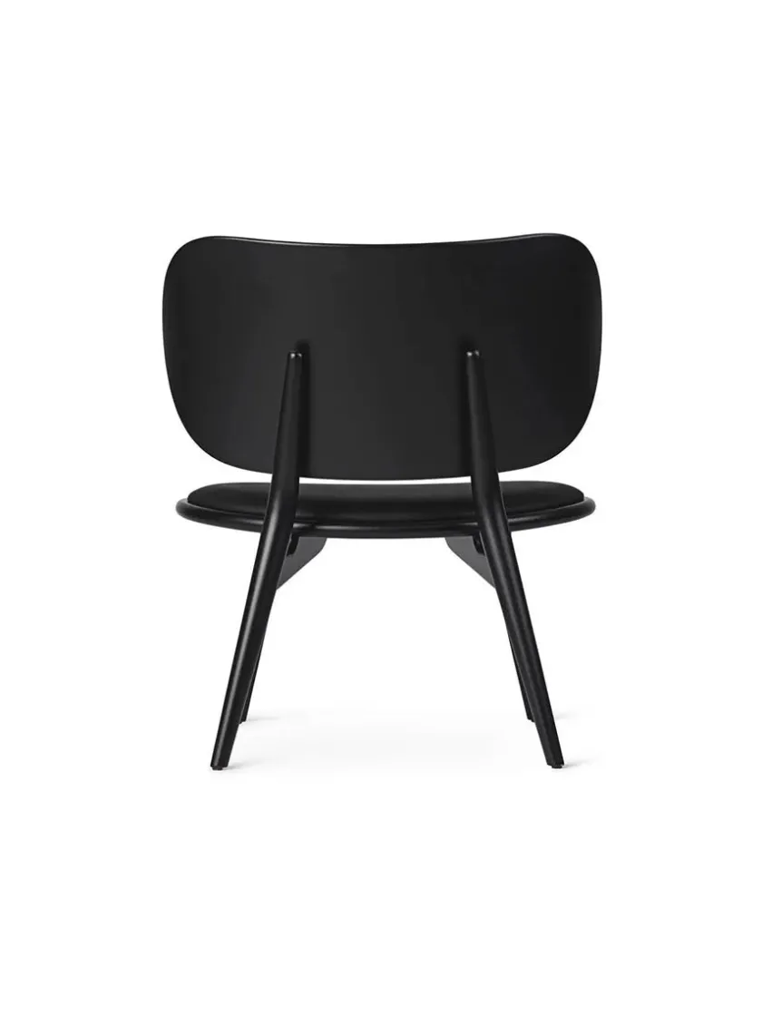 Mater Loungestole|Lænestole<The Lounge Chair, sort bøg med sort læder fra