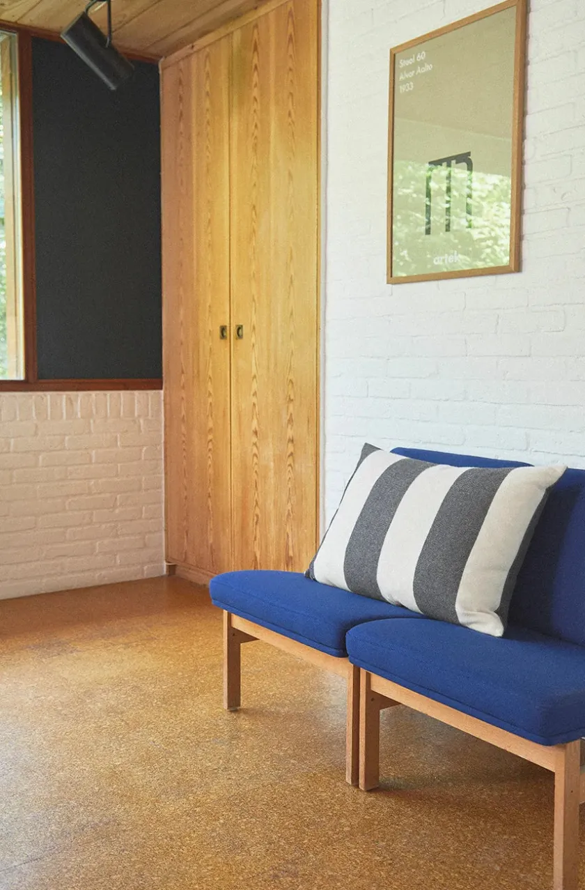 Silkeborg Uldspinderi Puder Og Plaider|Puder<The Sweater Cushion, blue fra