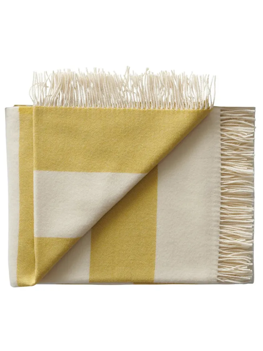 Silkeborg Uldspinderi Puder Og Plaider<The Sweater Plaid, golden yellow fra