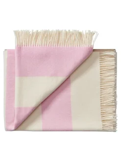 Silkeborg Uldspinderi Puder Og Plaider<The Sweater Plaid, rose fra