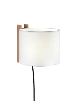 Santa & Cole Væglamper|Spots<TMM Corto Væglampe, bøg fra Santa and Cole