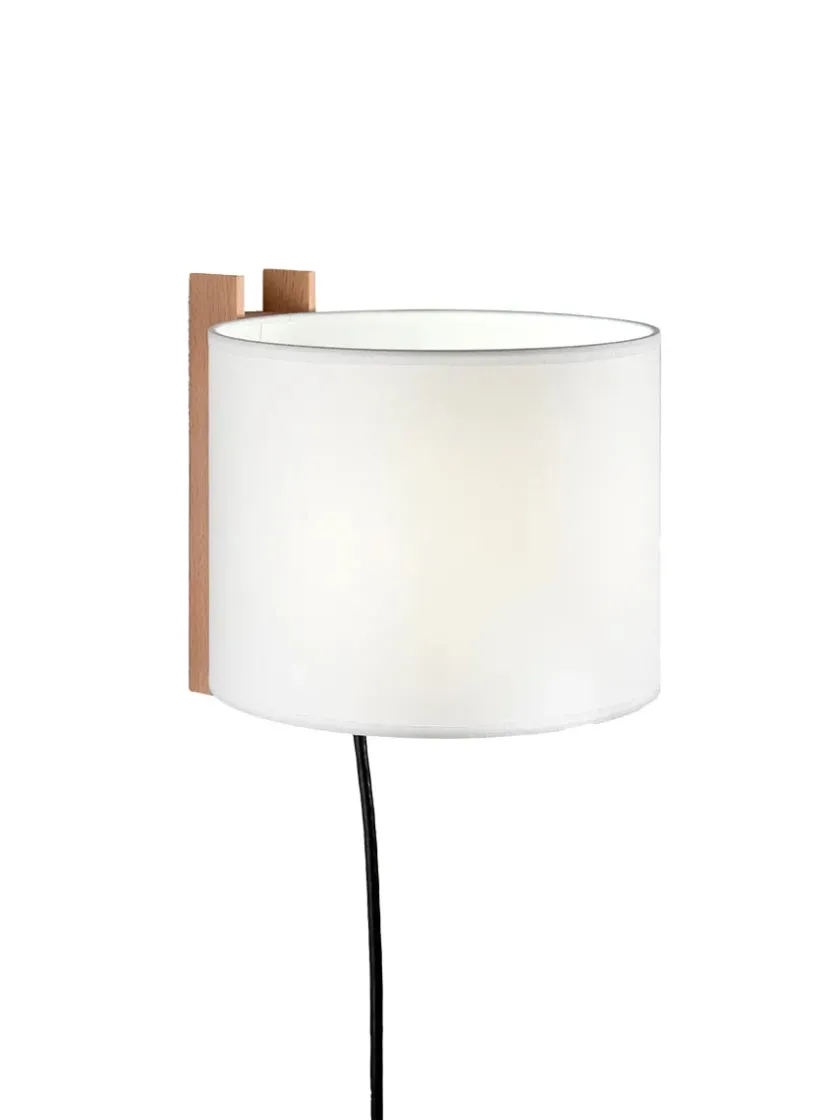 Santa & Cole Væglamper|Spots<TMM Corto Væglampe, bøg fra Santa and Cole