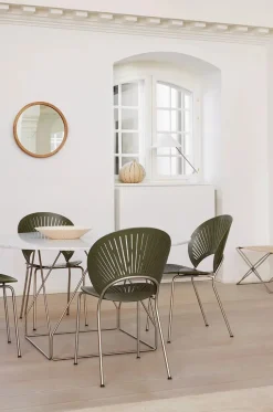 Fredericia Furniture Spisebordsstole<Trinidad Stol, Khaki Grøn af Nanna Ditzel