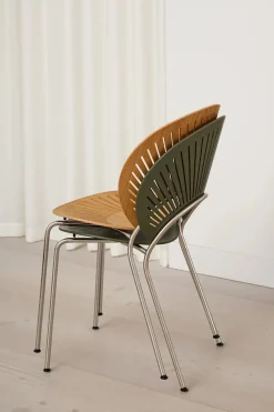 Fredericia Furniture Spisebordsstole<Trinidad Stol, Khaki Grøn af Nanna Ditzel