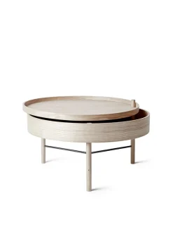 Audo Copenhagen Sofaborde<Turning Table, white oak fra