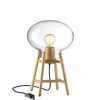 FDB Møbler Spots<U4 Hiti Bordlampe, klart glas/eg fra